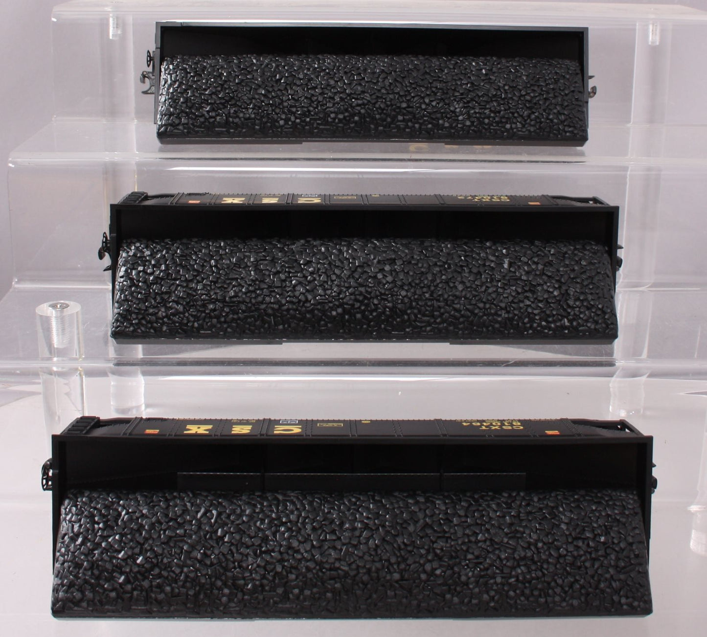 MTH 30-7064 O CSX RailKing 4-Bay Hopper Car Set (Set of 3)