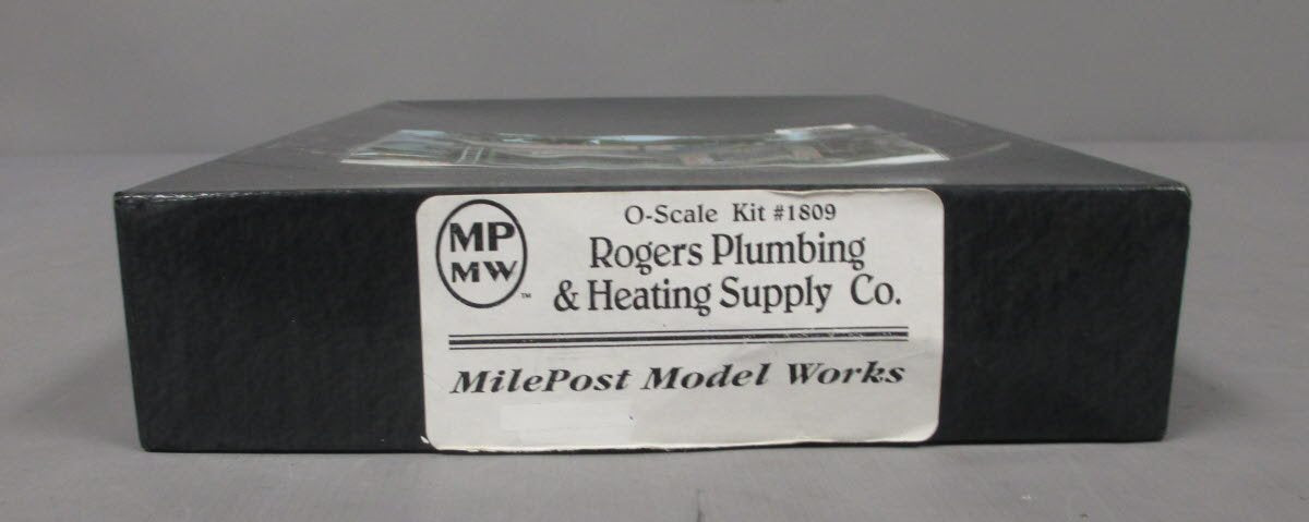 Mile Post Model Works 1809 O Scale Rogers Plumbing & Heating Supply Co Kit