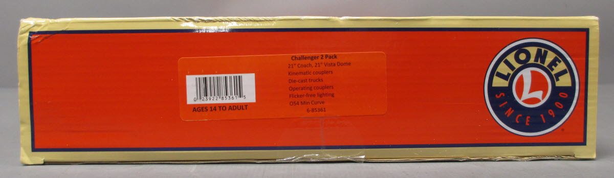 Lionel 6-85361 Union Pacific 21" Challenger Passenger Car 2 Pack