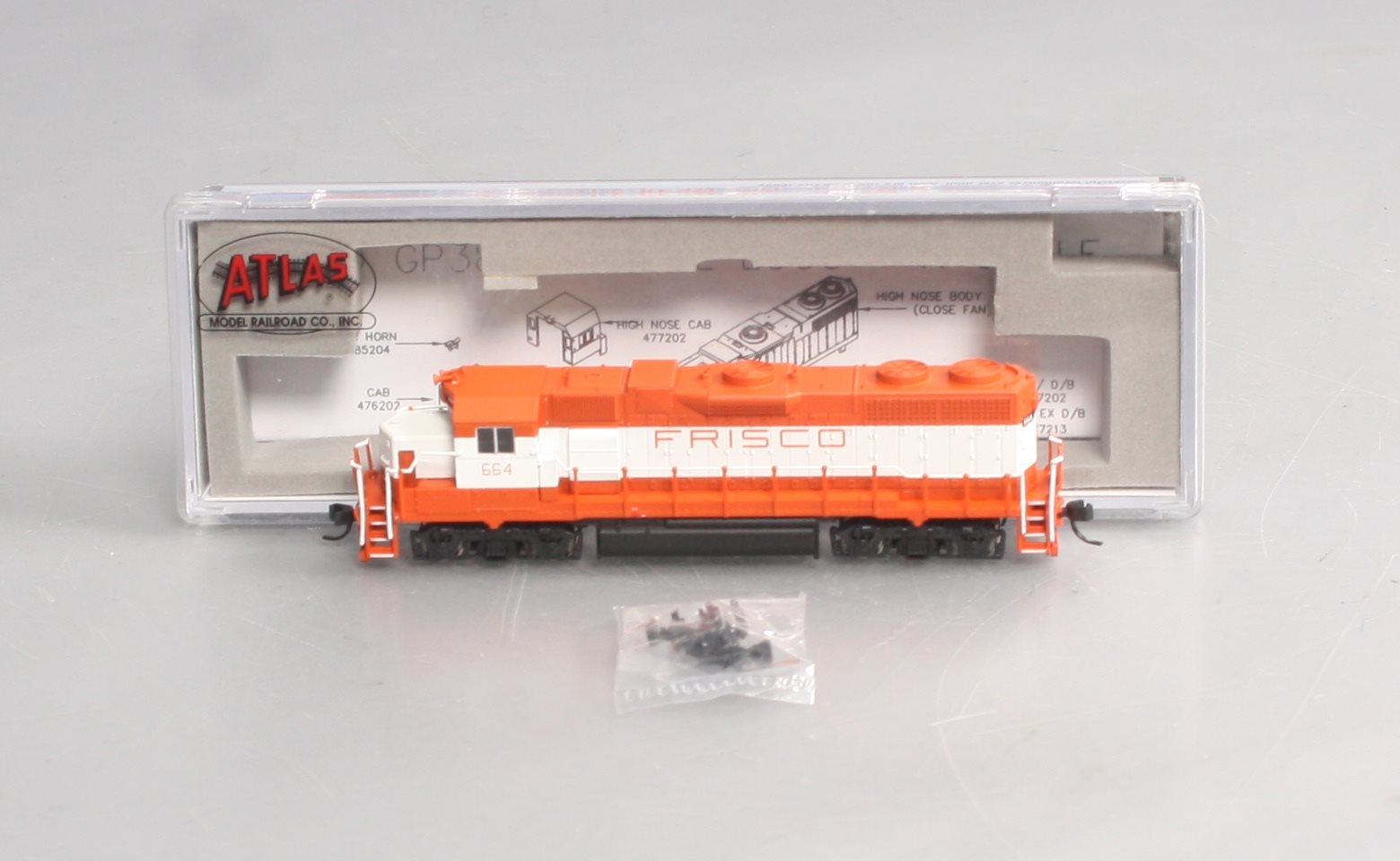 Atlas 47654 N Frisco RTR GP38-2 Diesel Locomotive #664