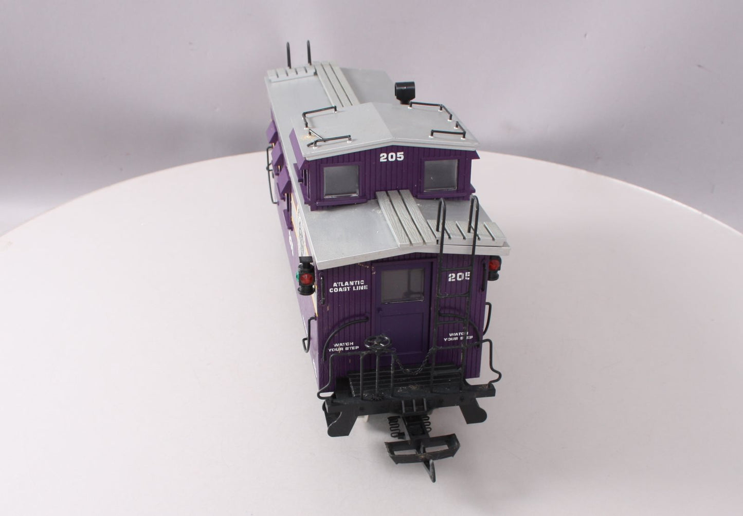 USA Trains R12015 G Atlantic Coast Line Wood Side Caboose #205 (Metal Wheels)