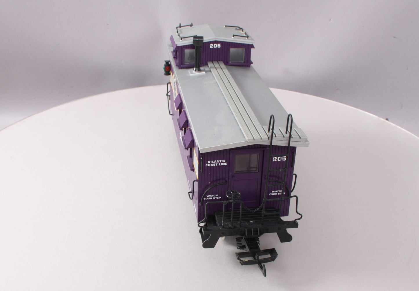 USA Trains R12015 G Atlantic Coast Line Wood Side Caboose #205 (Metal Wheels)