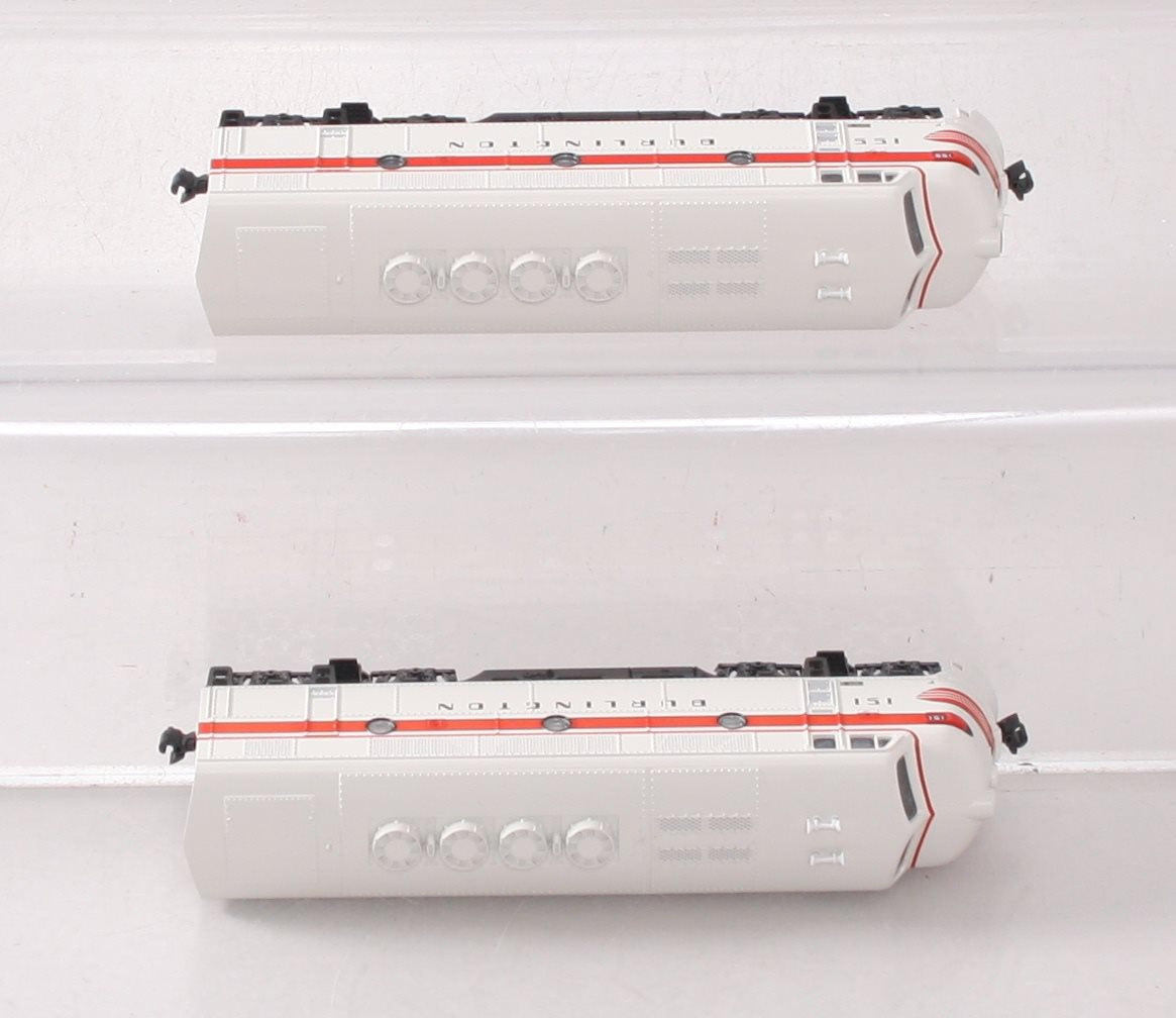 Kato 106-0202 N Scale CB&Q EMD F2 AA Diesel Locomotive Set #151/155