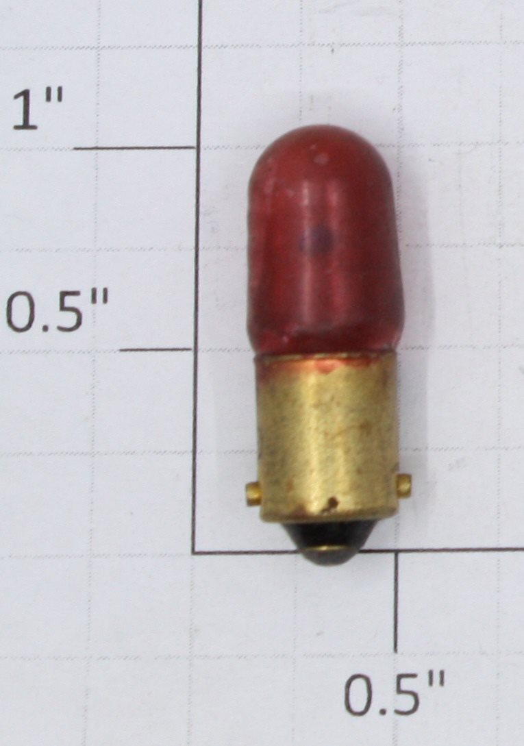 Acme 44 6.3 Volt Bayonet Base Translucent Red Light Bulb