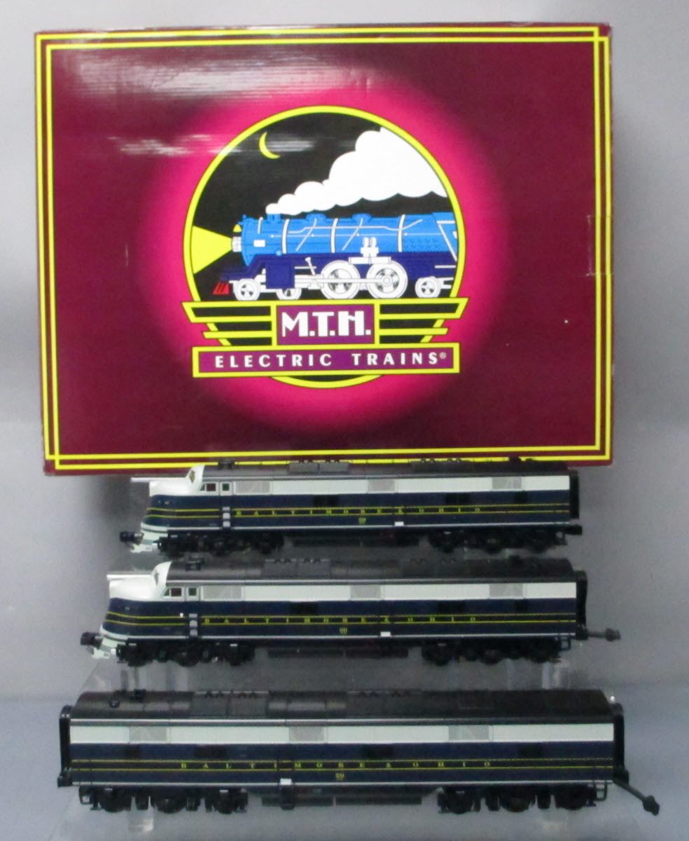 MTH 20-20341-1 O Scale B&O E-6 Diesel ABA Set w/ PS3