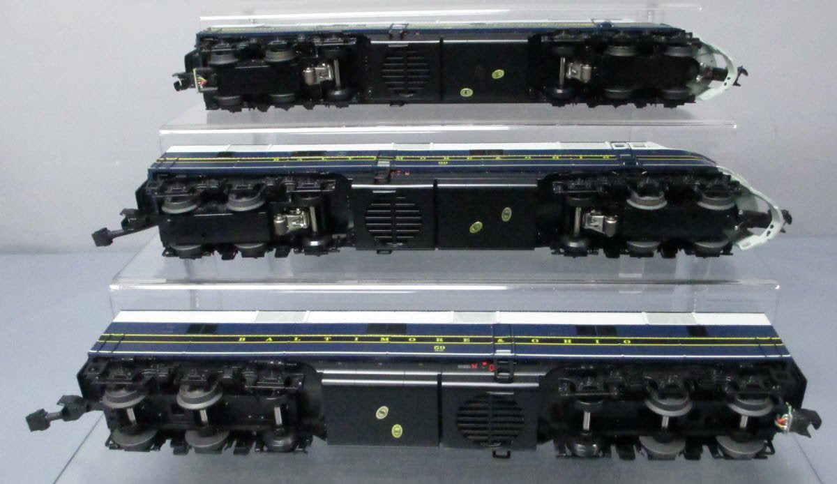 MTH 20-20341-1 O Scale B&O E-6 Diesel ABA Set w/ PS3