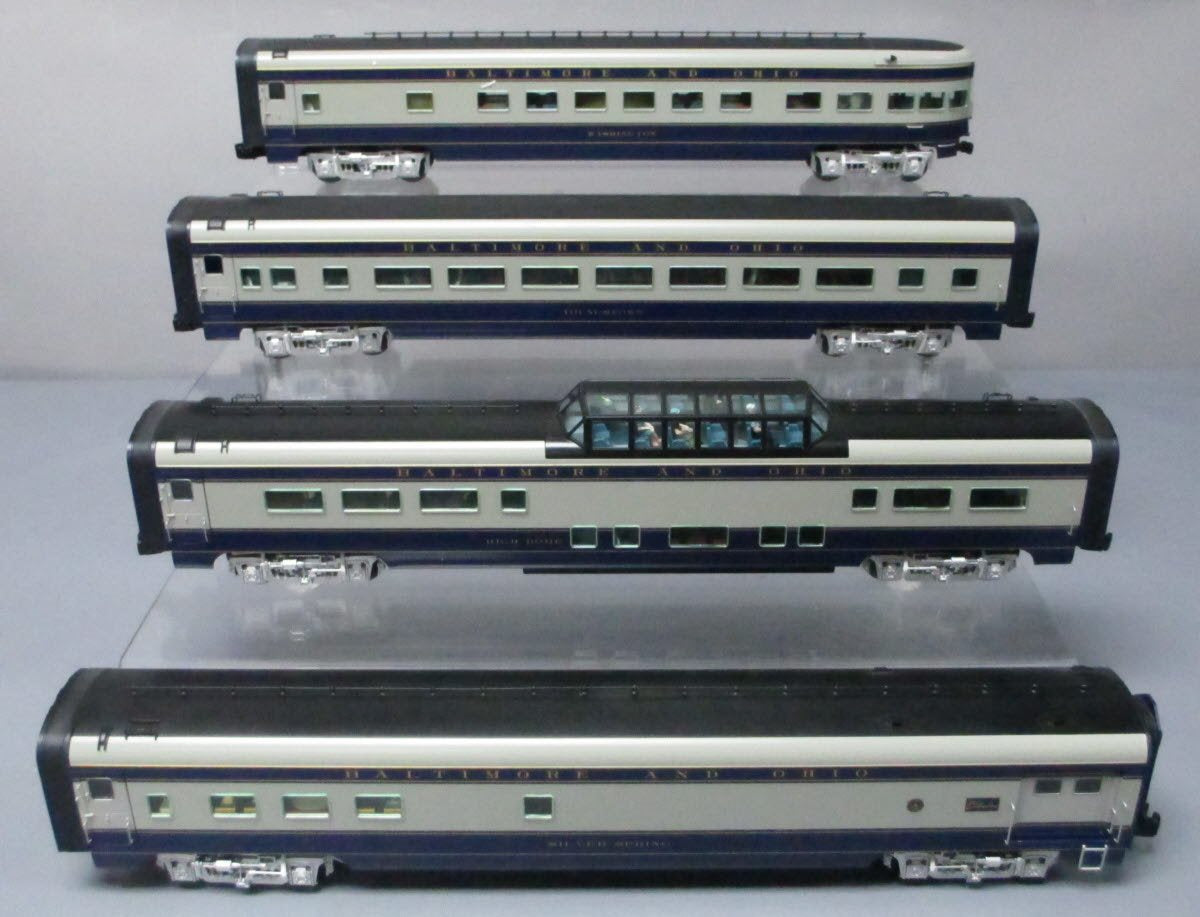 Lionel 6-29110 Baltimore & Ohio 4-Car 18" Aluminum Passenger Set