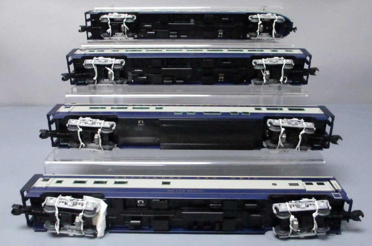 Lionel 6-29110 Baltimore & Ohio 4-Car 18" Aluminum Passenger Set