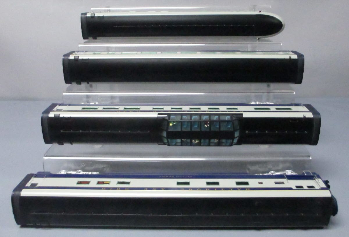 Lionel 6-29110 Baltimore & Ohio 4-Car 18" Aluminum Passenger Set