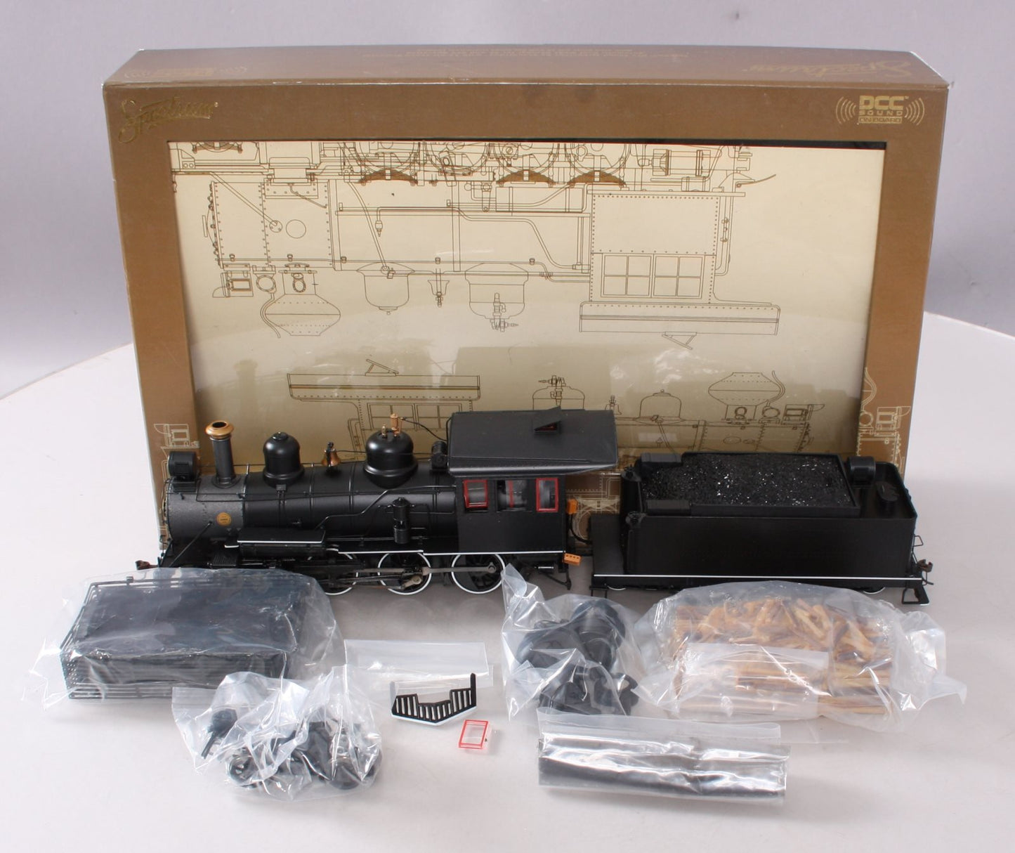 Bachmann 28901 On30 Painted & Unlettered 4-6-0 Steel Cab w/Sound & DCC