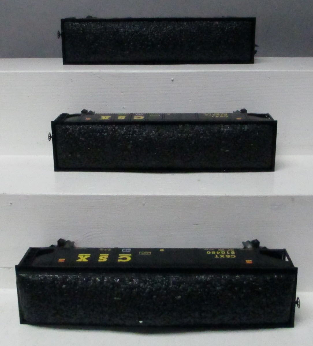 MTH 30-7064 O CSX RailKing 4-Bay Hopper Car Set (Set of 3)