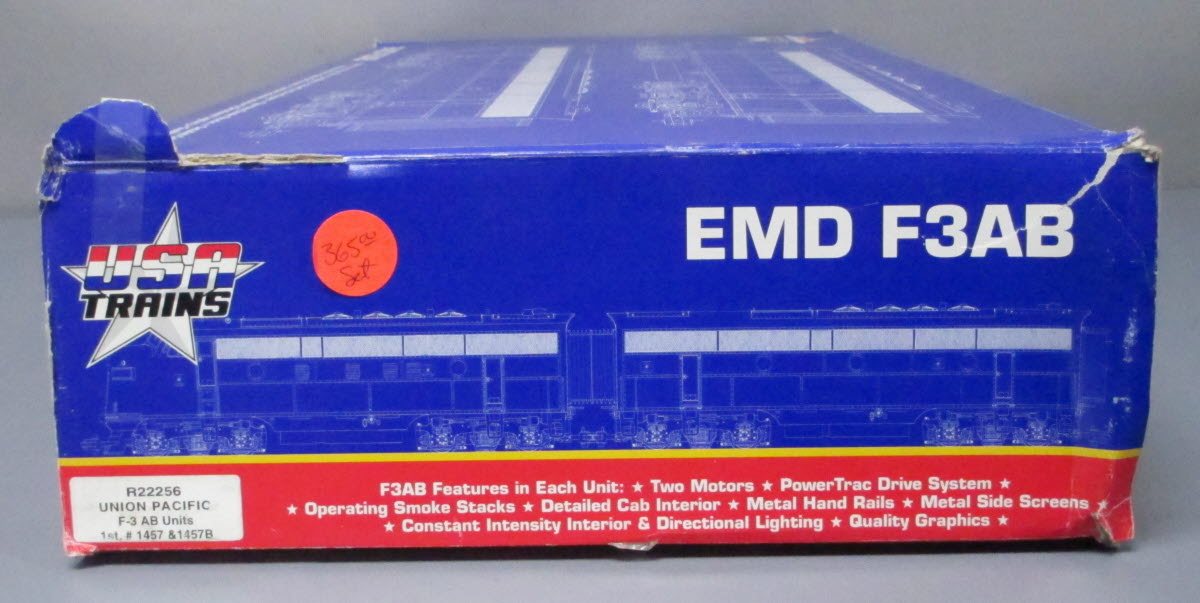 USA Trains R22256 G Union Pacific F-3 AB Unit Powered Diesel Locomotive