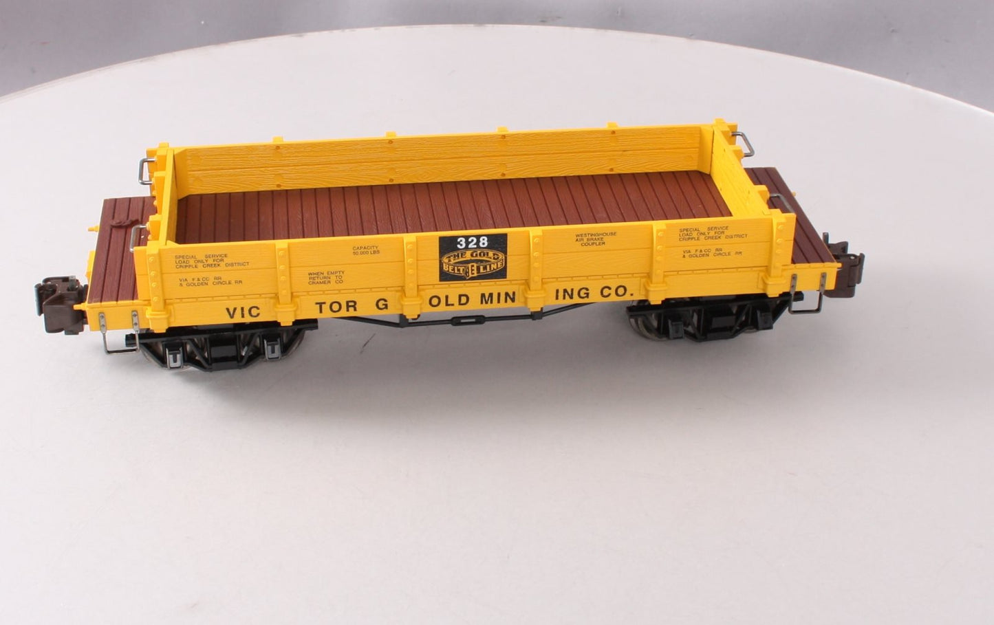 Bachmann 95747 Victor Gold Mining 20' Gondola - Metal Wheels