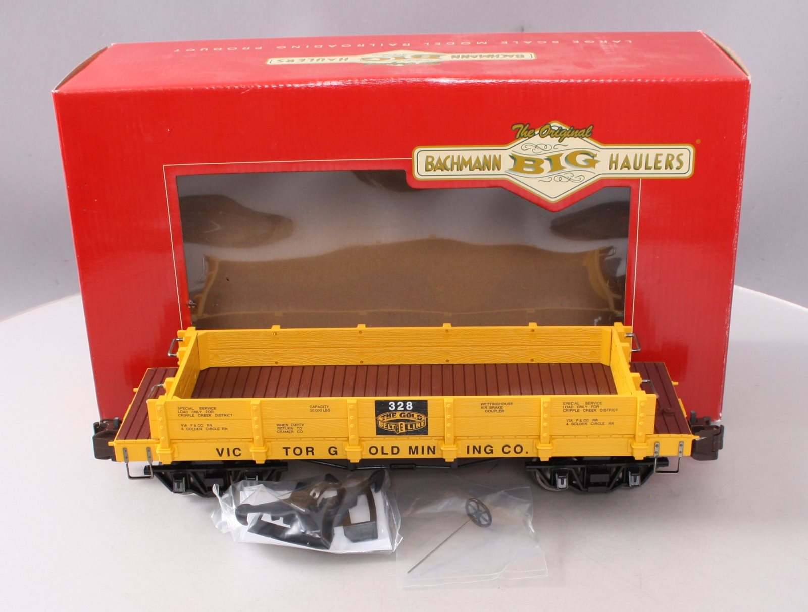 Bachmann 95747 Victor Gold Mining 20' Gondola - Metal Wheels