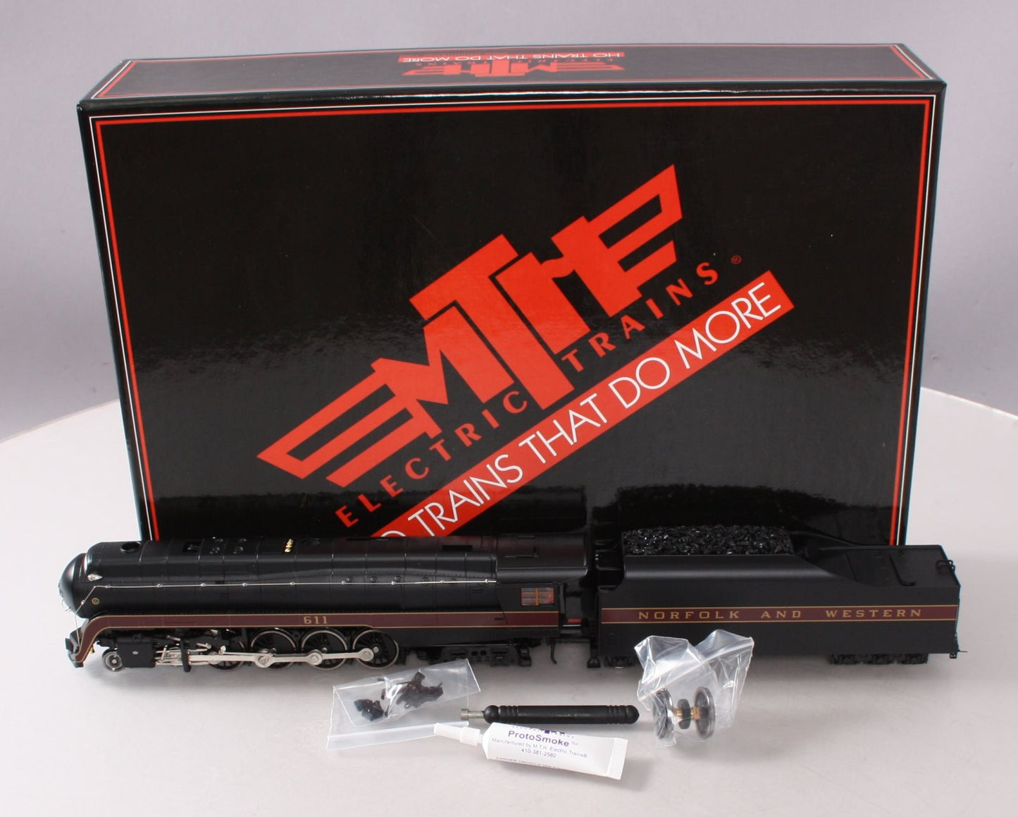 MTH 80-3146-1 HO Norfolk & Western J Class 4-8-4 Steam Engine w/PS 3.0 #611