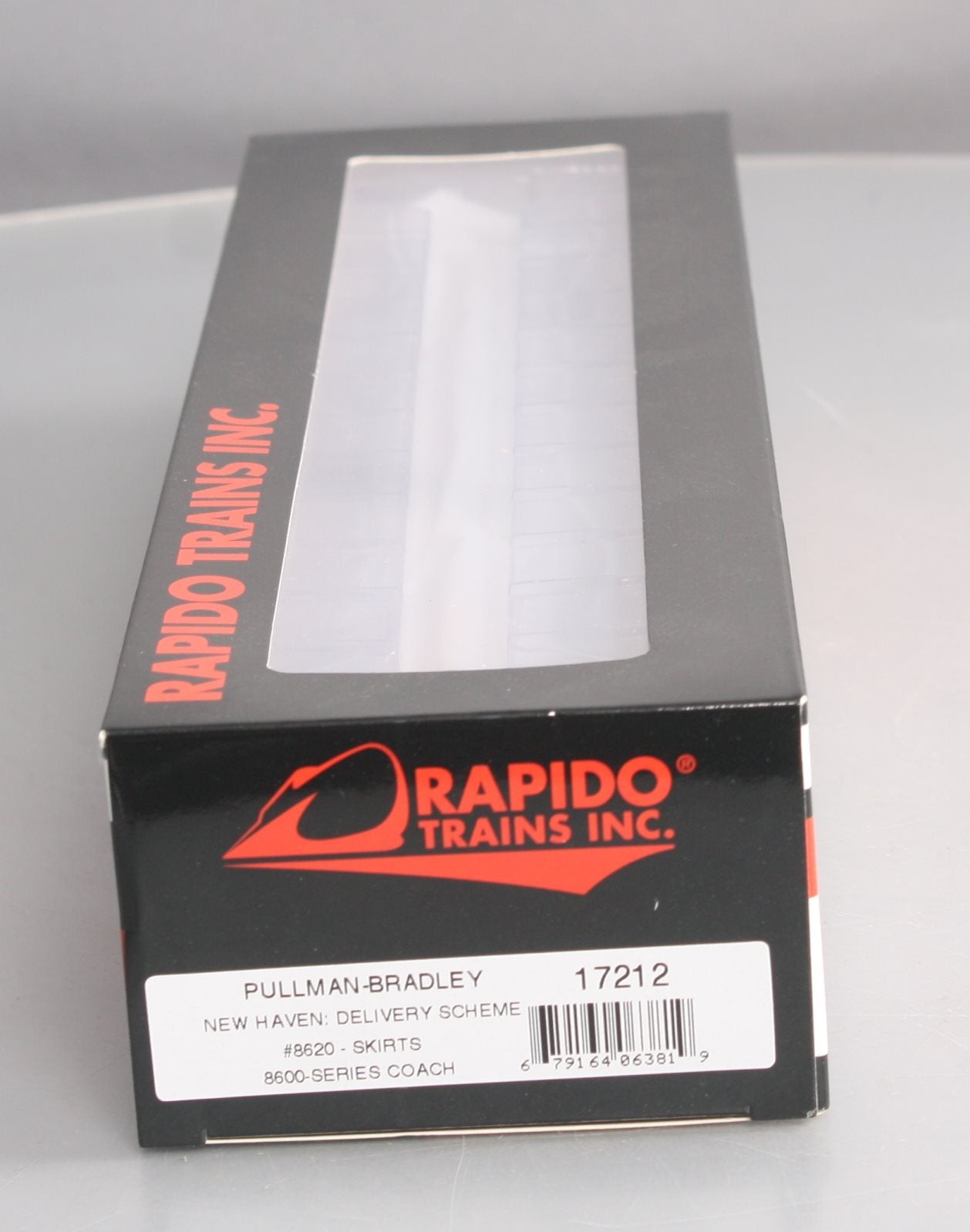 Rapido Trains 17212 HO New Haven 8600 Series Bradley Coach w/ Skirts #8620