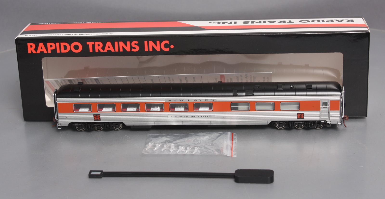 Rapido Trains 132008 HO New Haven Lewis Morris McGinnis with Skirts Dining Car