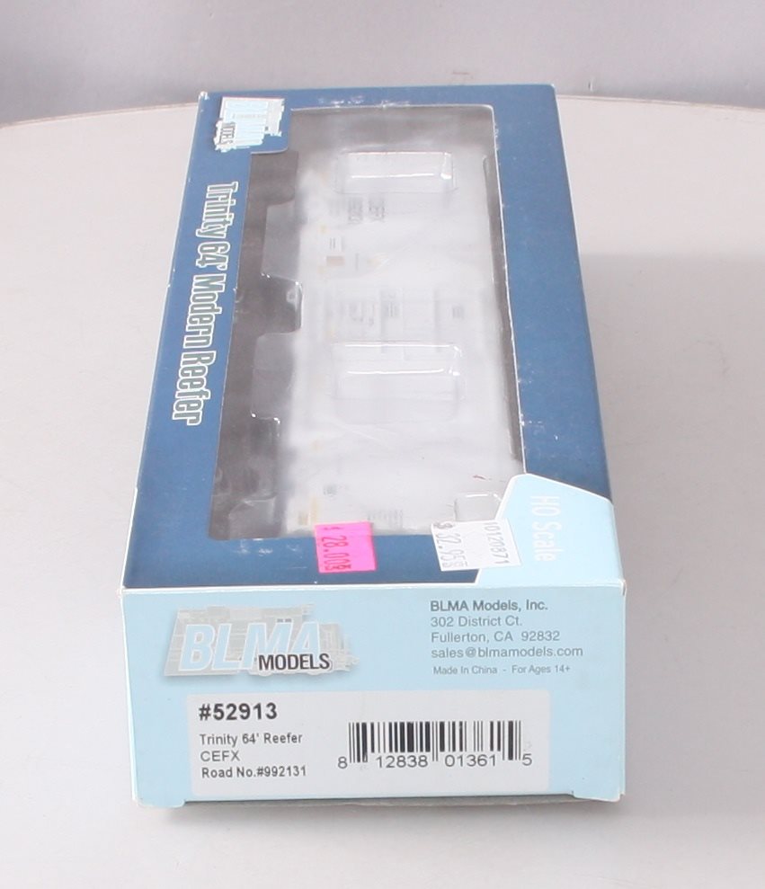 BLMA Models 52913 HO Scale CEFX 64' Refrigerator Car #922131