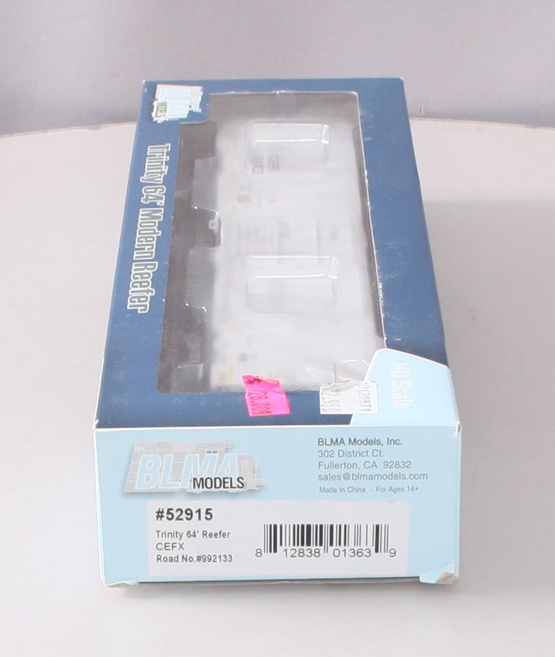 BLMA Models 52915 HO Scale CEFX 64' Refrigerator Car #922133