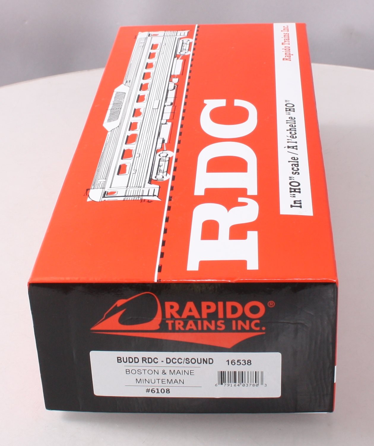 Rapido Trains 16538 HO Boston & Maine Budd RDC-1 Phase 1C #6108