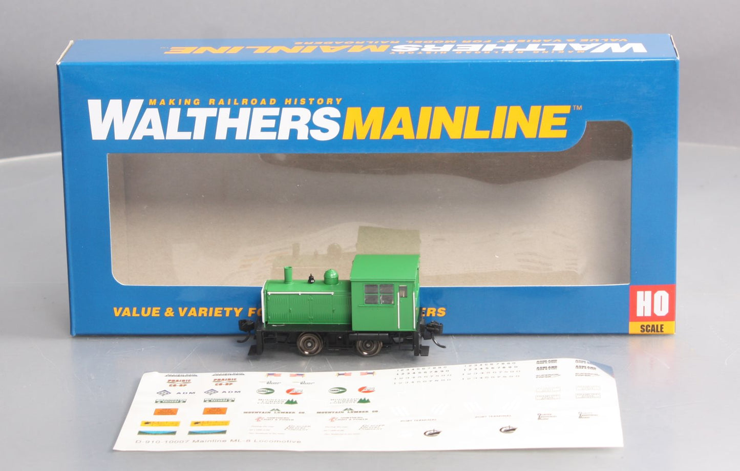 Walthers 910-20009 HO Unlettered Plymouth ML-8 Industrial Switcher ESU DCC