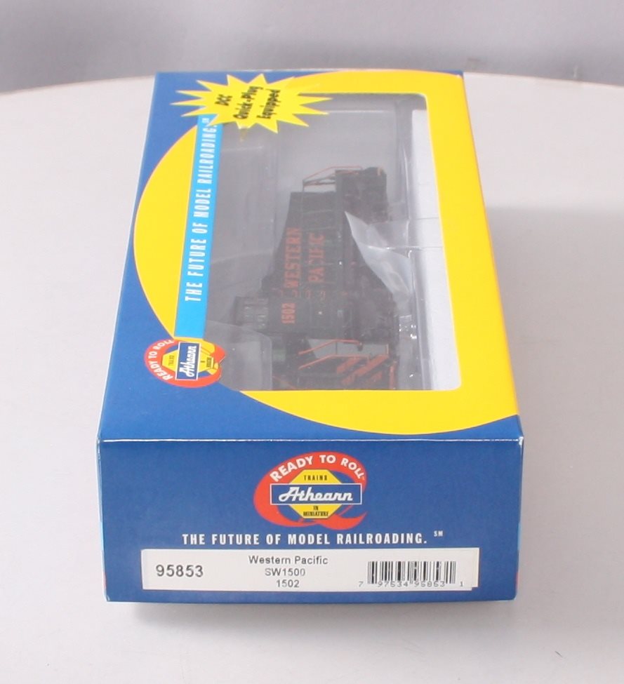 Athearn 95853 HO Western Pacific SW1500 Powered Diesel Locomotive # 1502 RTR