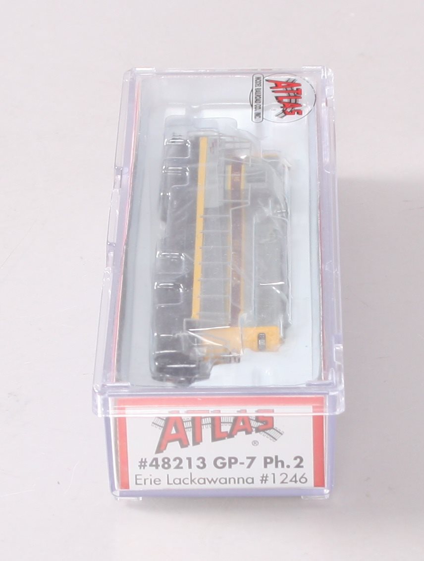 Atlas 48213 N Scale Erie Lackawanna GP-7 Diesel Locomotive #1246