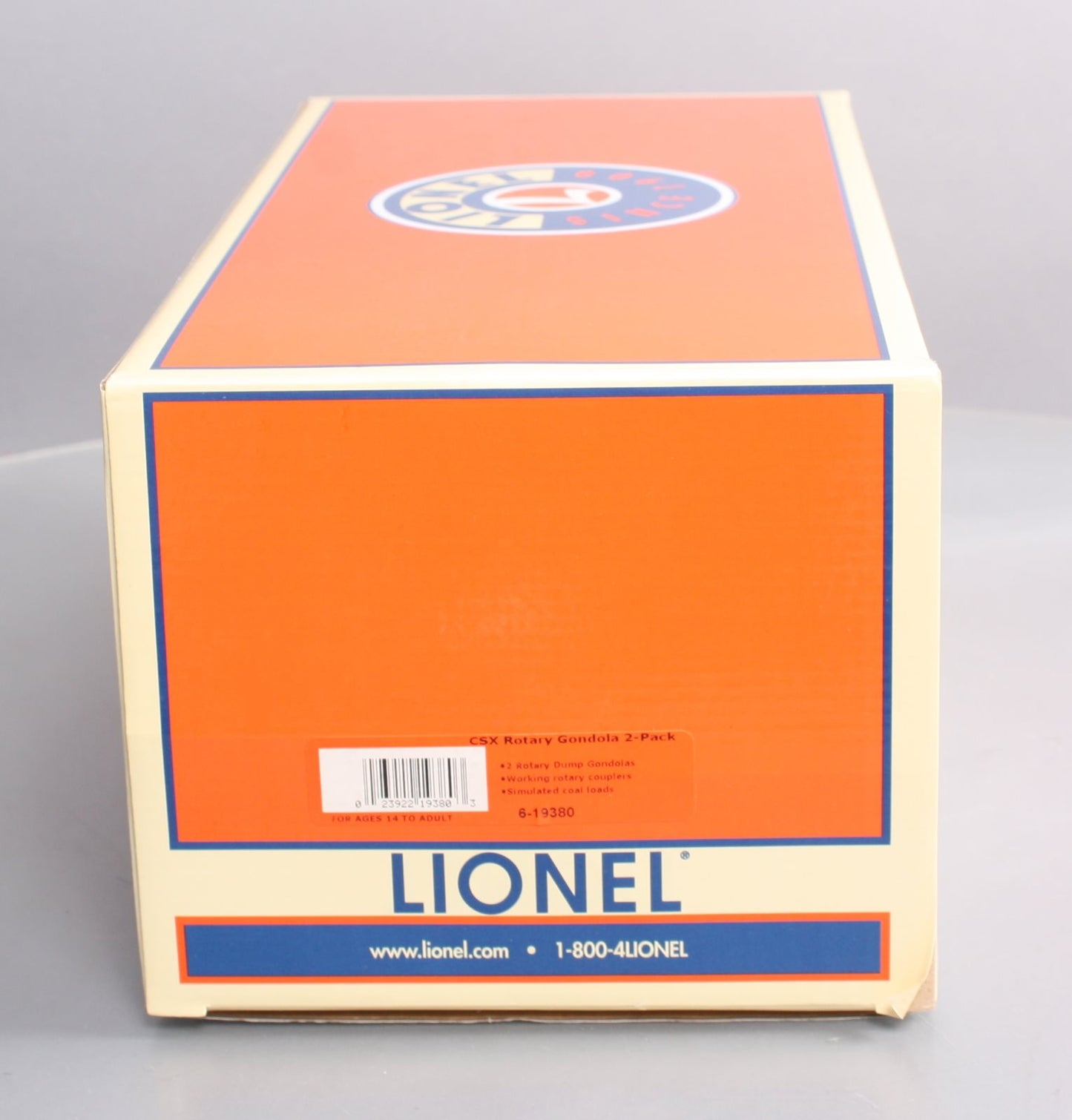 Lionel 6-19380 O Gauge CSX Bathtub Coal Gondola Cars #386228, #386220 with Loads