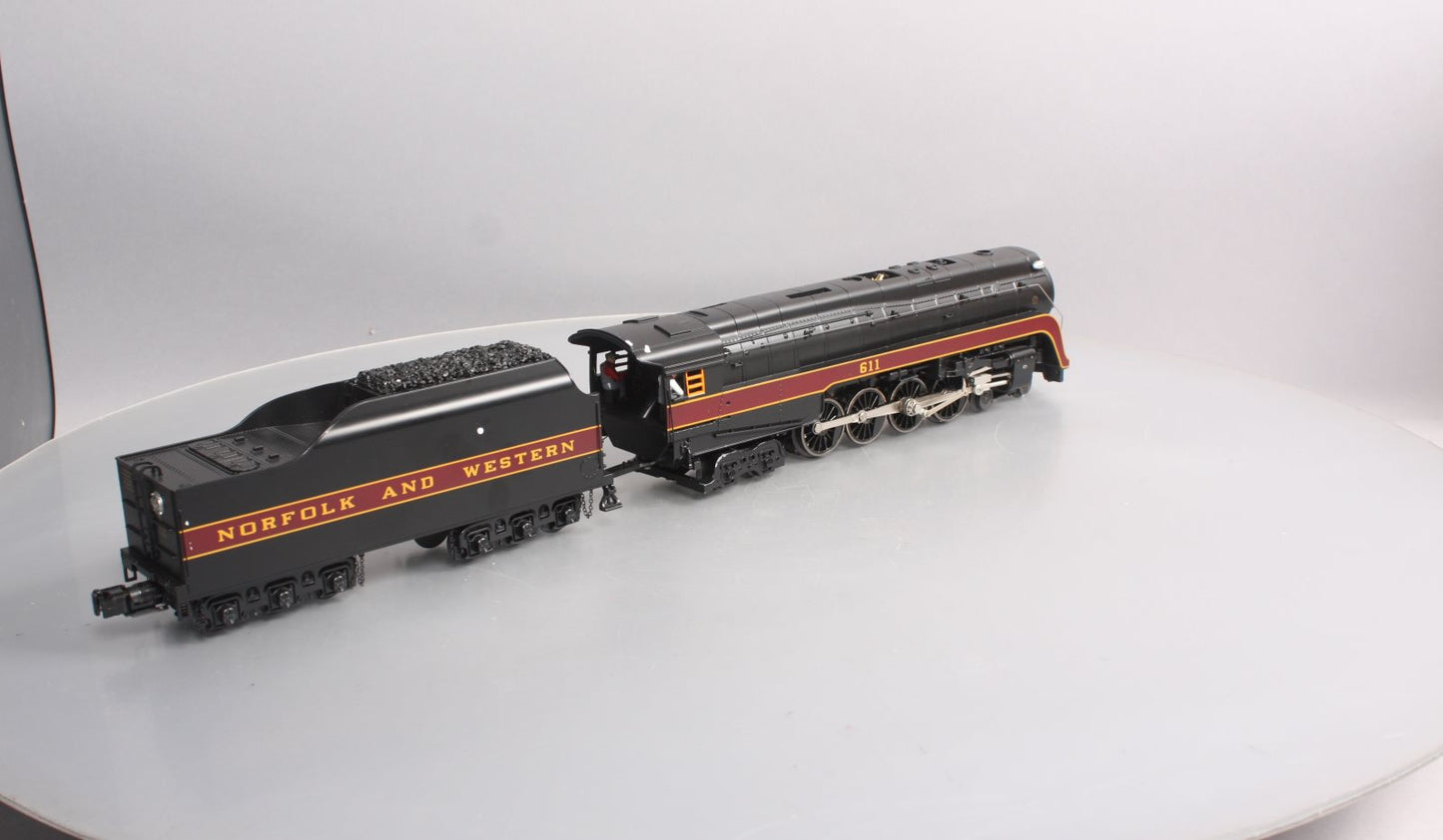 MTH 30-16741 O Norfolk & Western 4-8-4 Imperial “J” Steam Locomotive w/PS3 #611