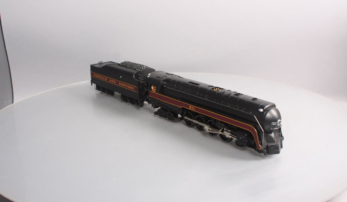 MTH 30-16741 O Norfolk & Western 4-8-4 Imperial “J” Steam Locomotive w/PS3 #611