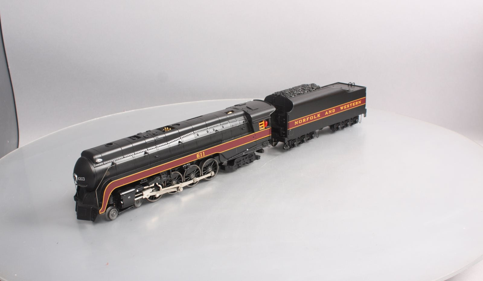 MTH 30-16741 O Norfolk & Western 4-8-4 Imperial “J” Steam Locomotive w/PS3 #611