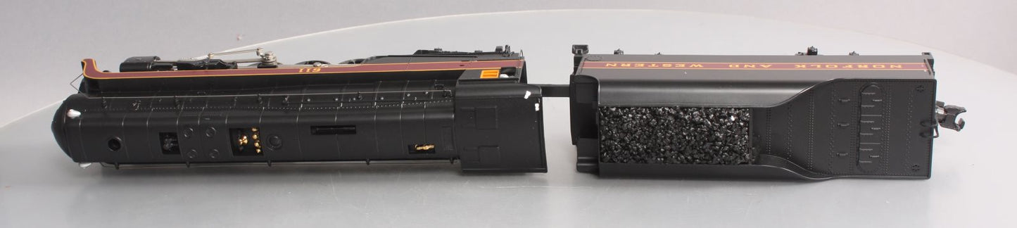 MTH 30-16741 O Norfolk & Western 4-8-4 Imperial “J” Steam Locomotive w/PS3 #611