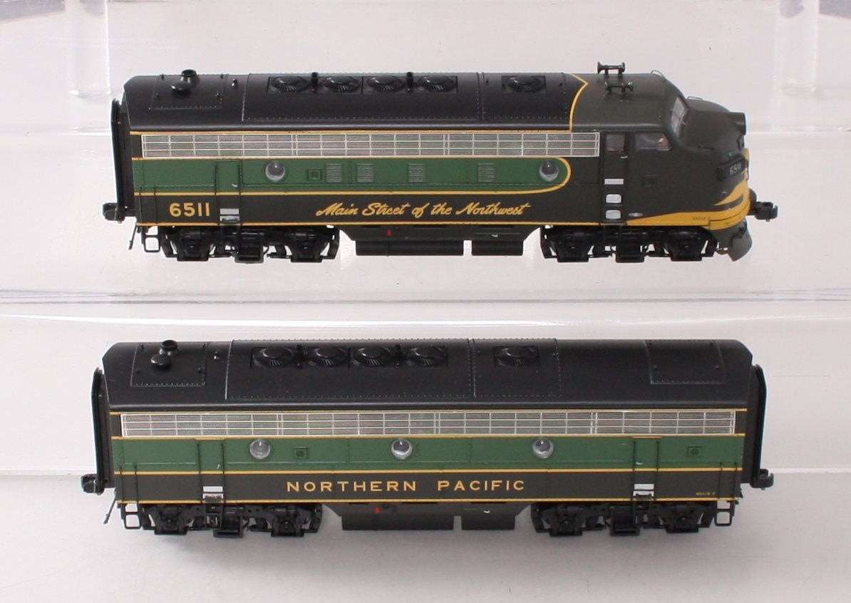 MTH 80-2120-1 HO Scale Northern Pacific F7 Diesel Locomotive AB Units w/PS3