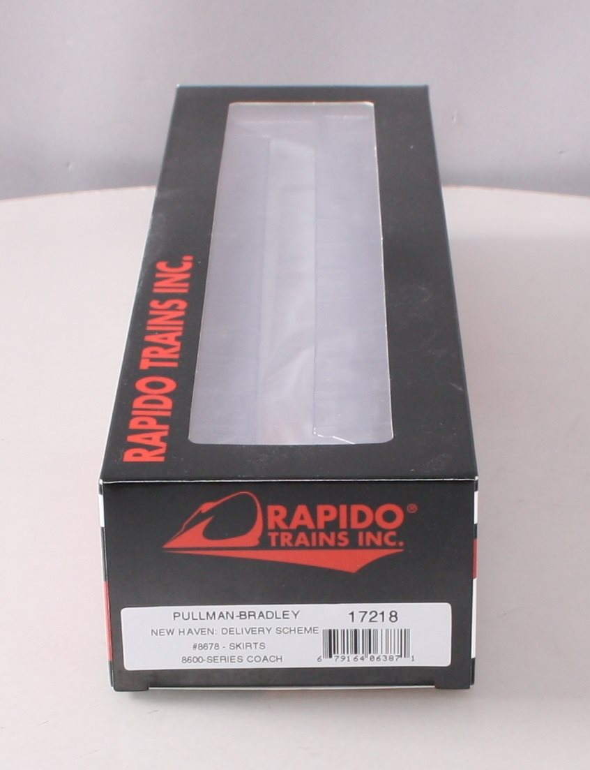 Rapido Trains 017218 HO New Haven Pullman-Bradley 8600-Series Coach Car #8678