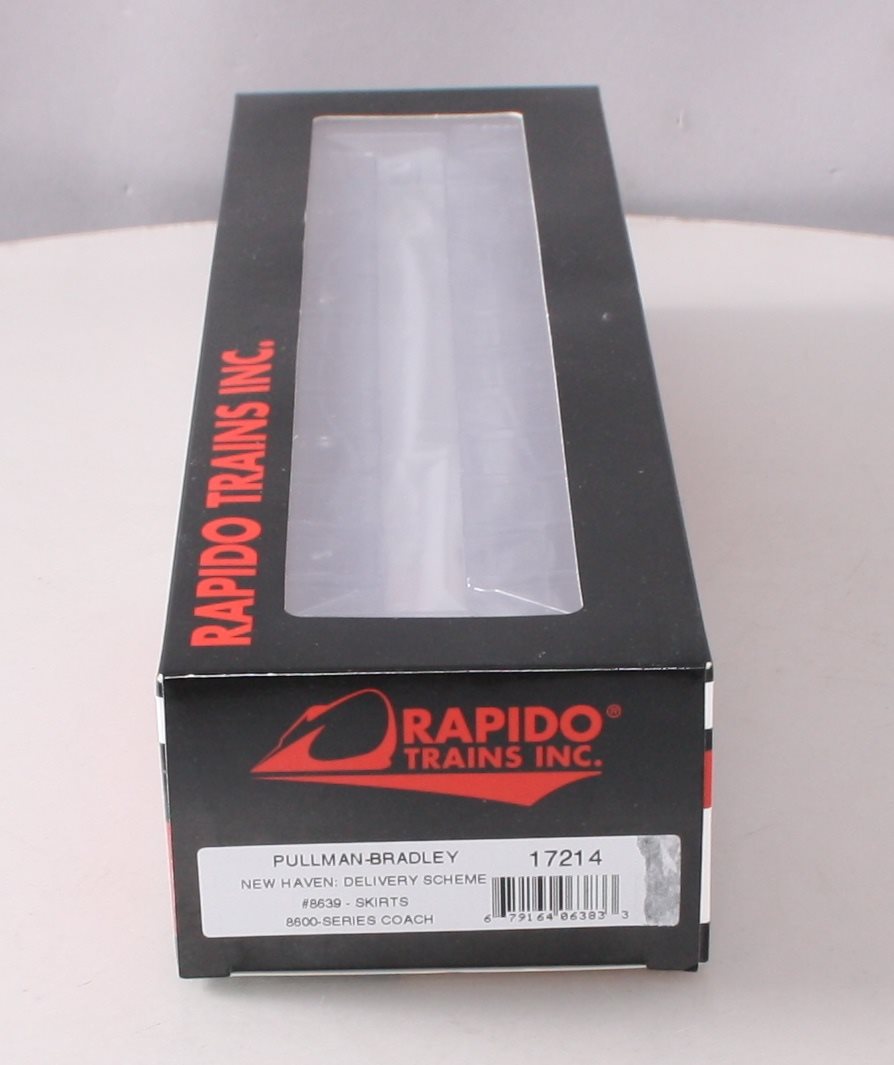 Rapido Trains 017214 HO New Haven Pullman-Bradley 8600-Series Coach Car #8639