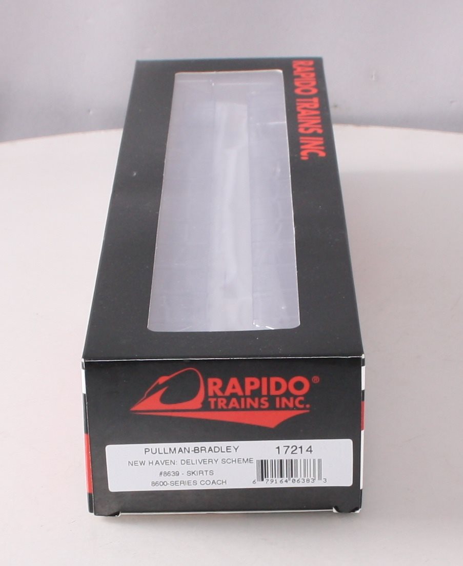 Rapido Trains 017214 HO New Haven Pullman-Bradley 8600-Series Coach Car #8639