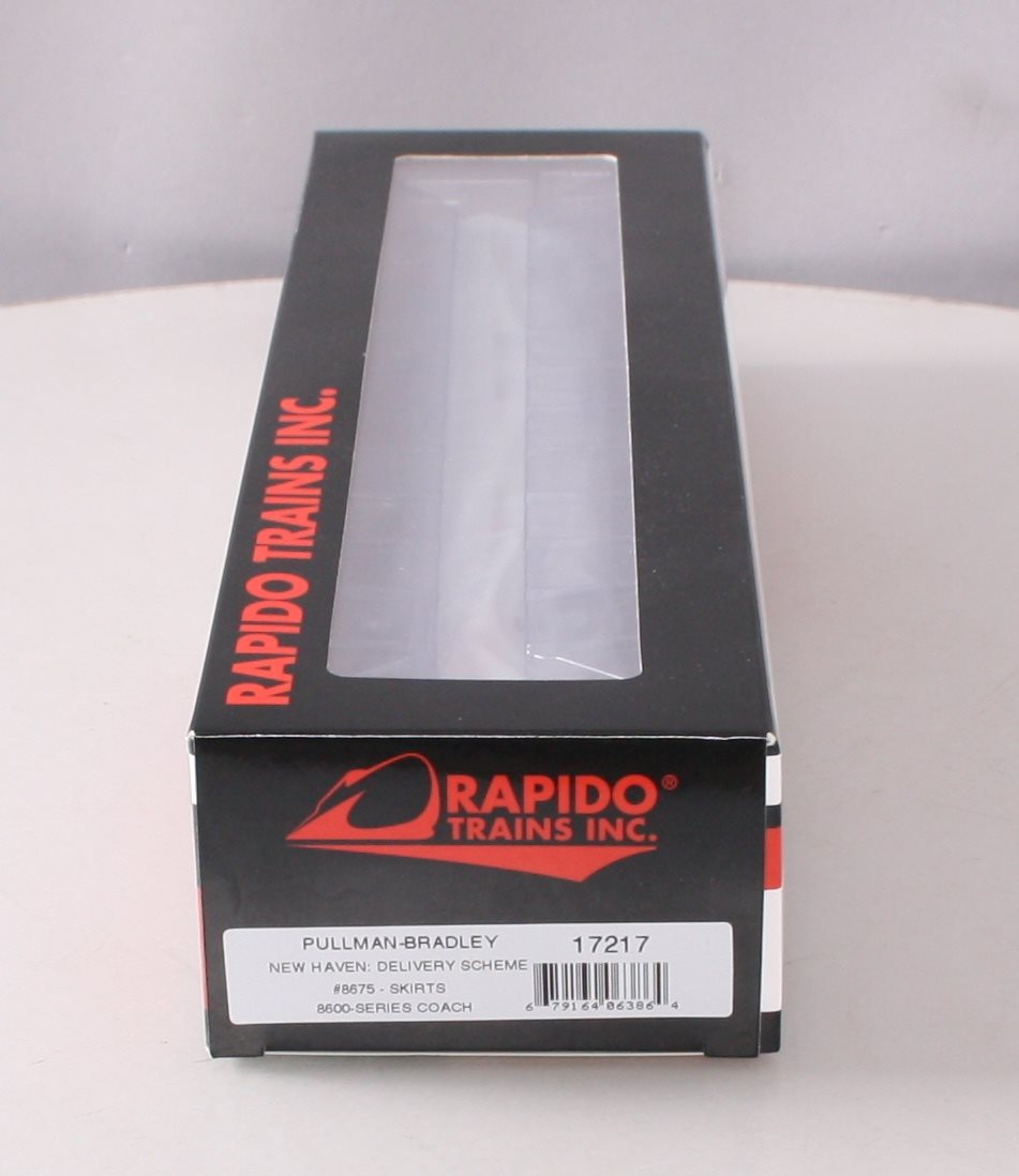 Rapido Trains 0172017 HO New Haven Pullman-Bradley 8600-Series Coach Car #8675