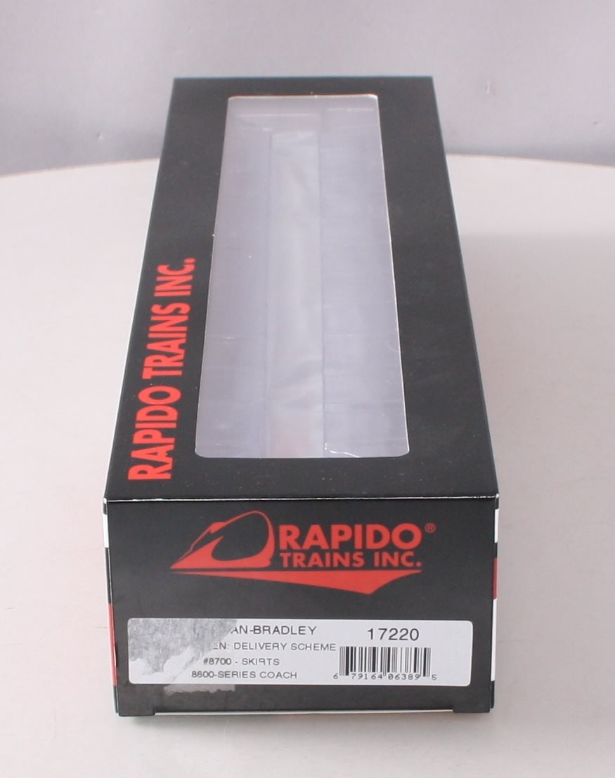 Rapido Trains 017220 HO New Haven Pullman-Bradley 8600-Series Coach Car #8700