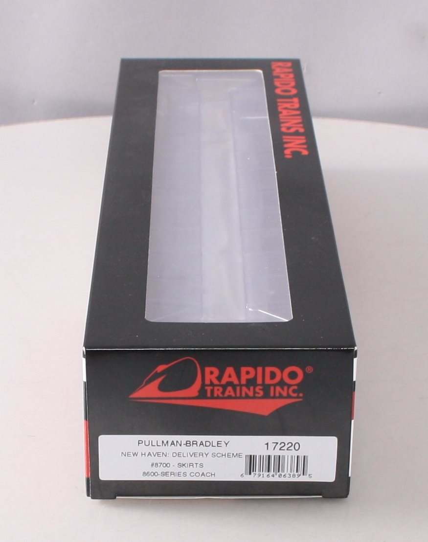 Rapido Trains 017220 HO New Haven Pullman-Bradley 8600-Series Coach Car #8700