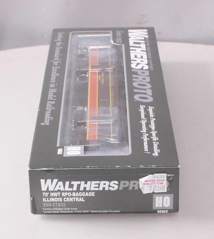 Walthers 920-17402 HO Scale Illinois Central 70' HWT RPO-Baggage Car