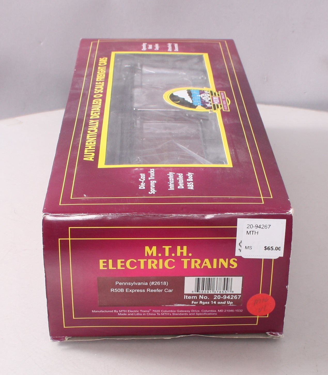MTH 20-94267 O Pennsylvania Railroad R50B Express Reefer Car