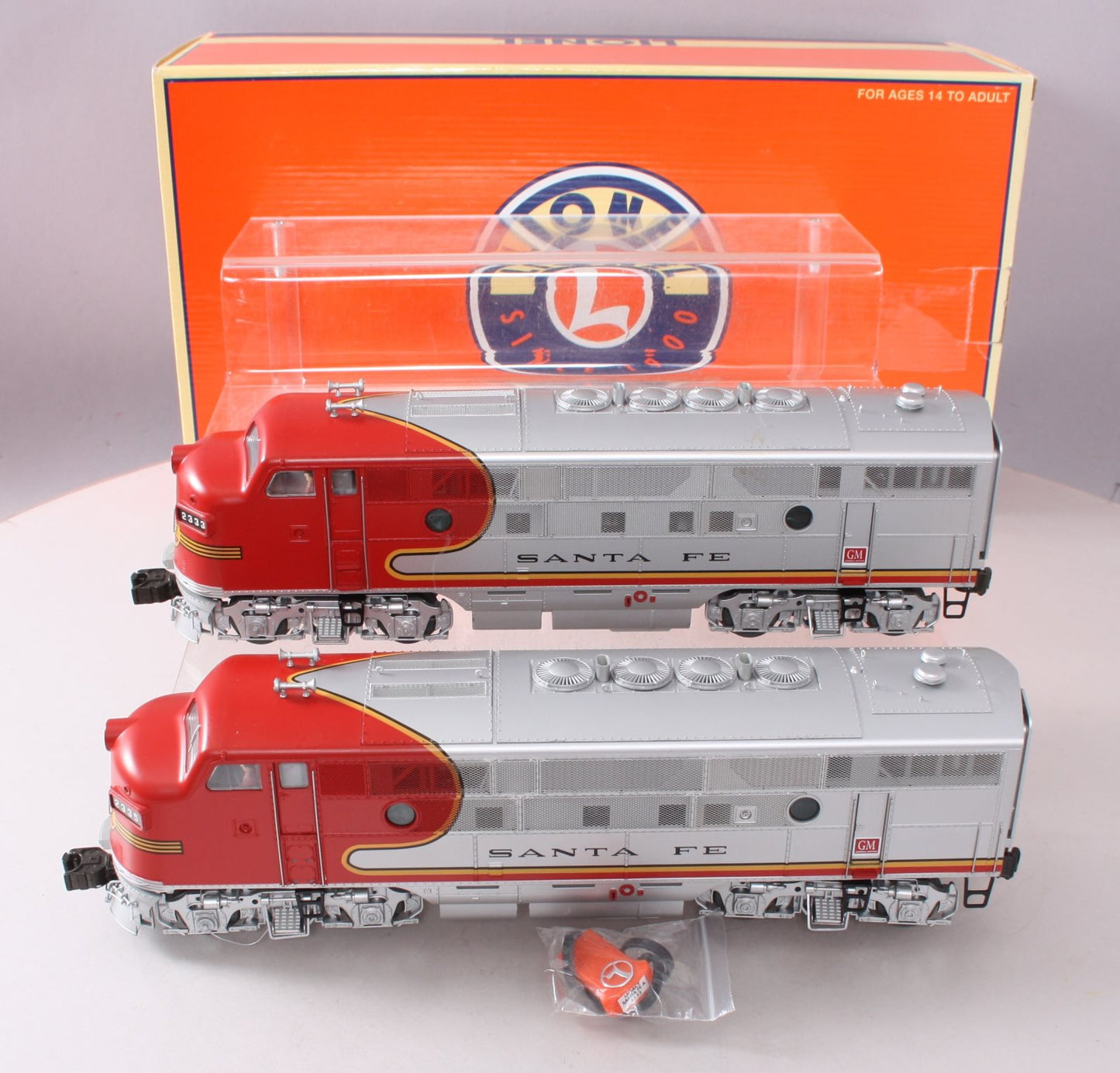 Lionel 6-34573 O Santa Fe Warbonnet F3 A-A Diesel Set