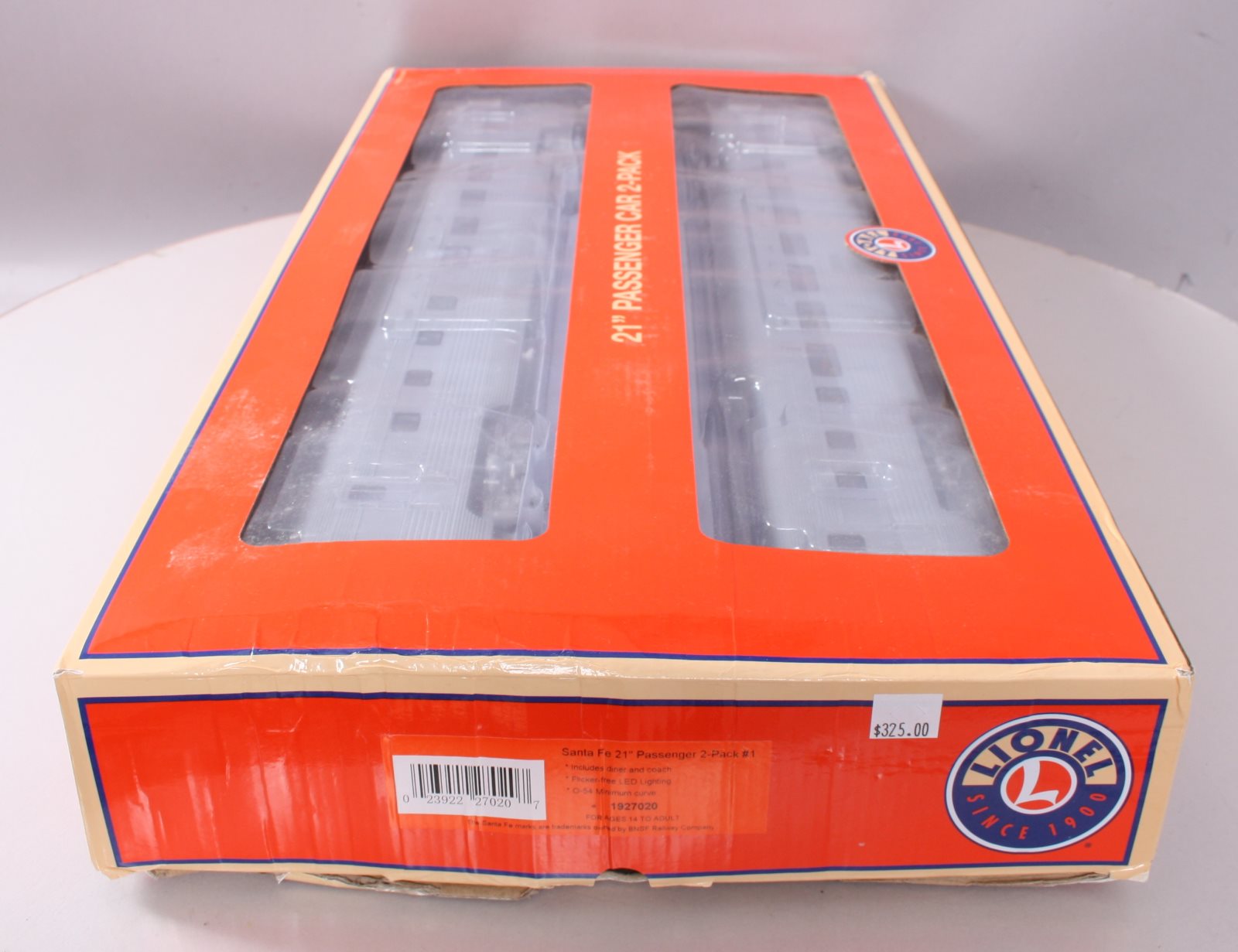 Lionel 1927020 O Santa Fe Passenger 2 Car Set #1