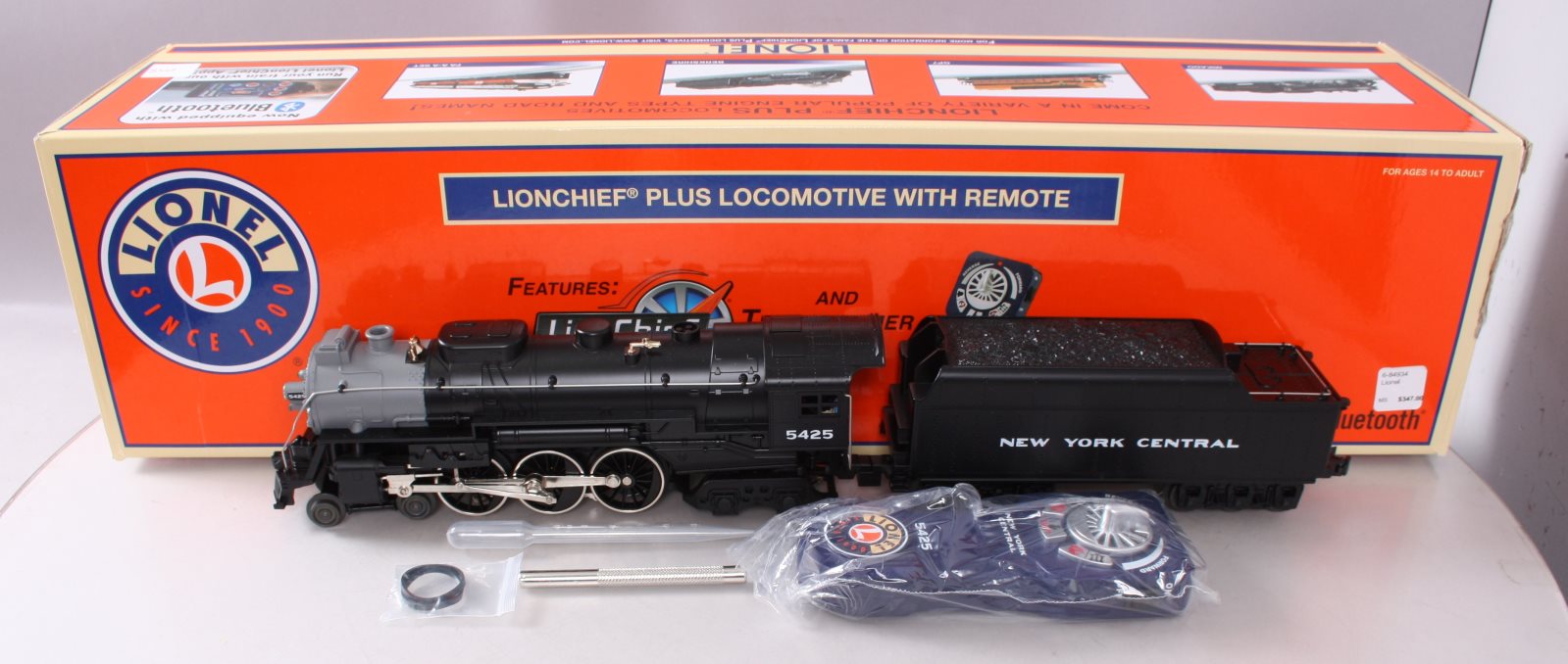 Lionel 6-84934 O New York Central LionChief+ Hudson Steam with Bluetooth #5425