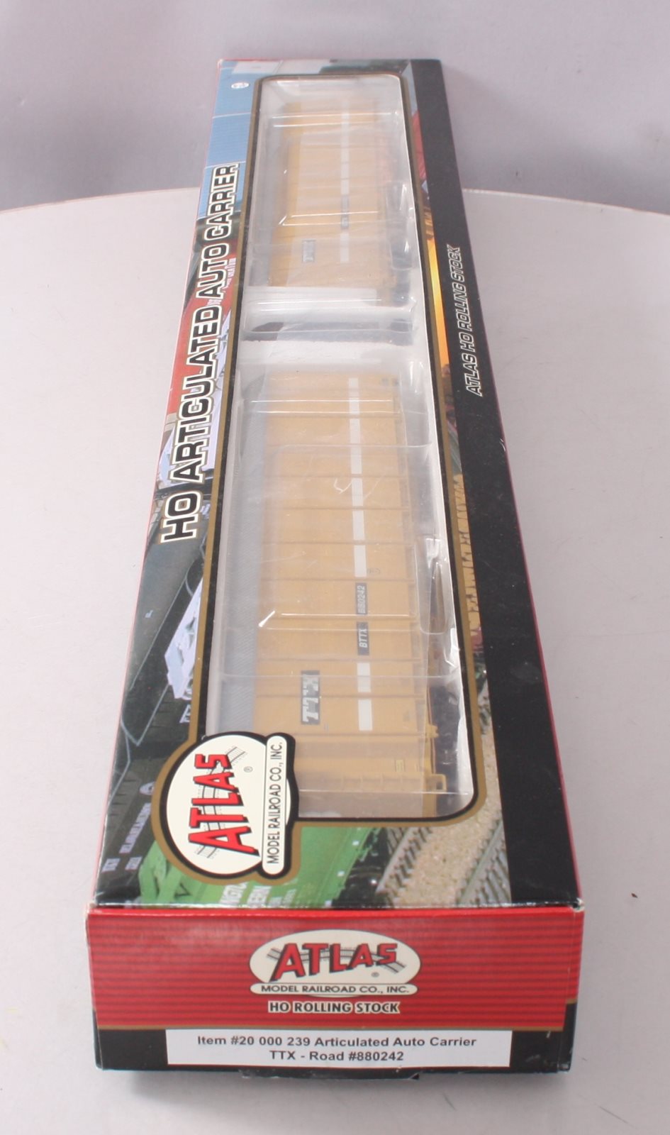 Atlas 20000239 HO Scale TTX Articulated Auto Carrier #880242