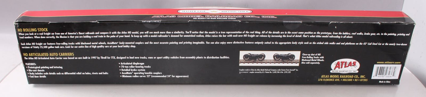 Atlas 20001119 HO Scale Norfolk Southern Articulated Auto Carrier #110155