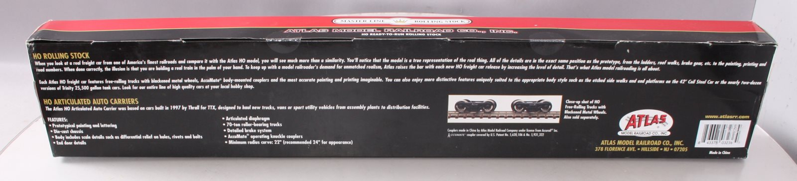 Atlas 20001119 HO Scale Norfolk Southern Articulated Auto Carrier #110155