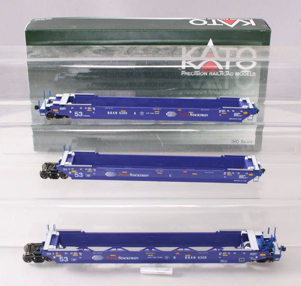 Kato 30-9034 HO Pacer Maxi-IV 53' Stack Cars #6309 (Set of 3) – Trainz