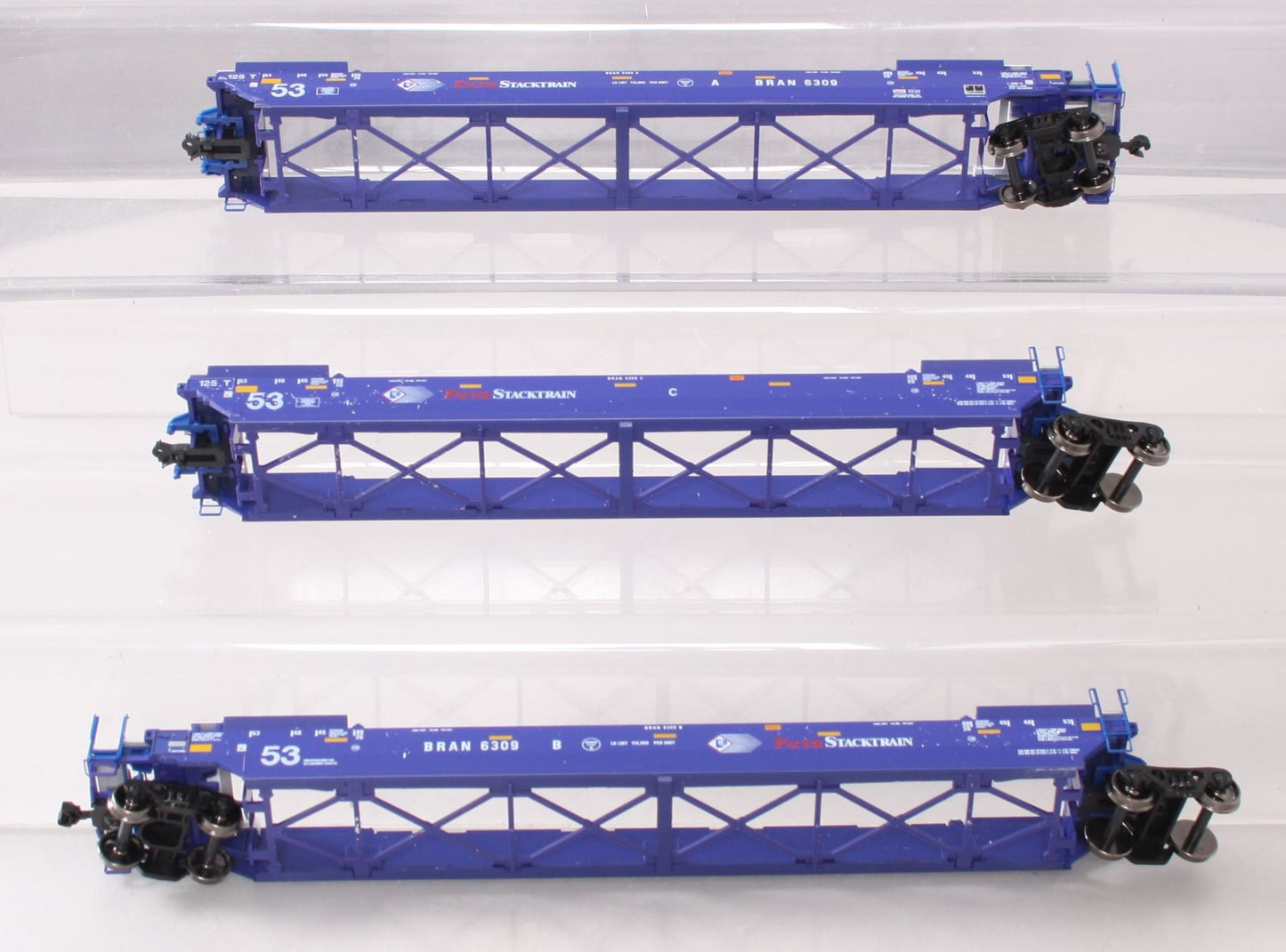 Kato 30-9034 HO Pacer Maxi-IV 53' Stack Cars #6309 (Set of 3)