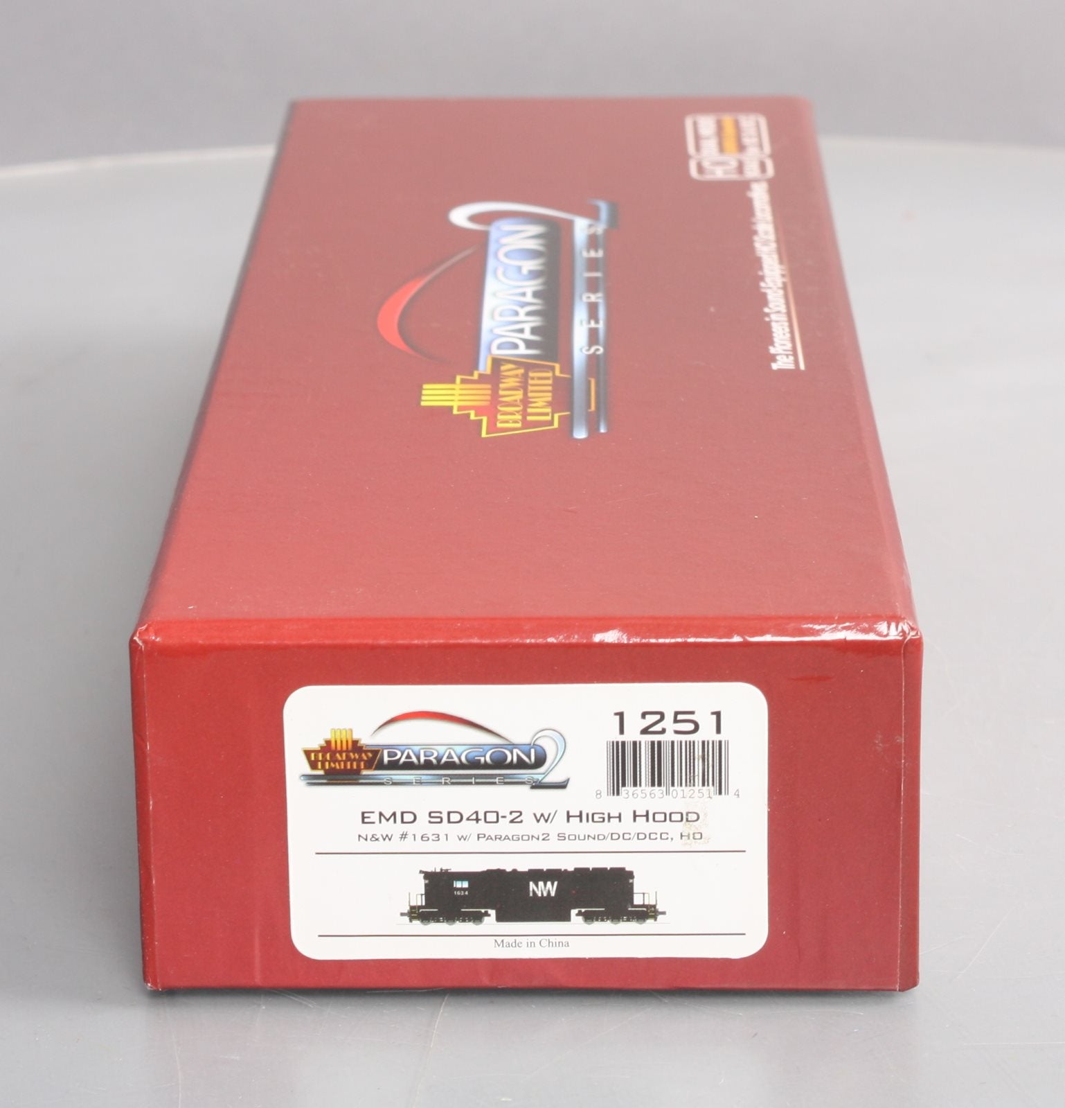 Broadway Limited 1251 HO N&W EMD SD40-2 High Hood Diesel Loco #1631 w/DCC
